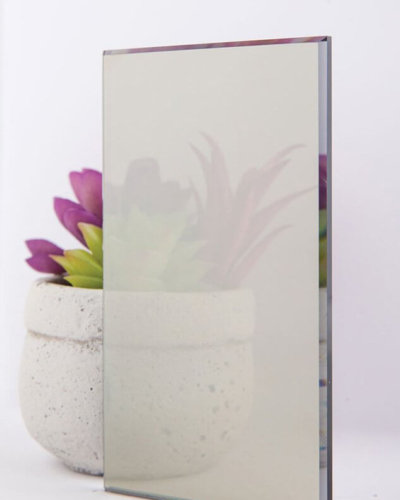 Reflective Gray Glass